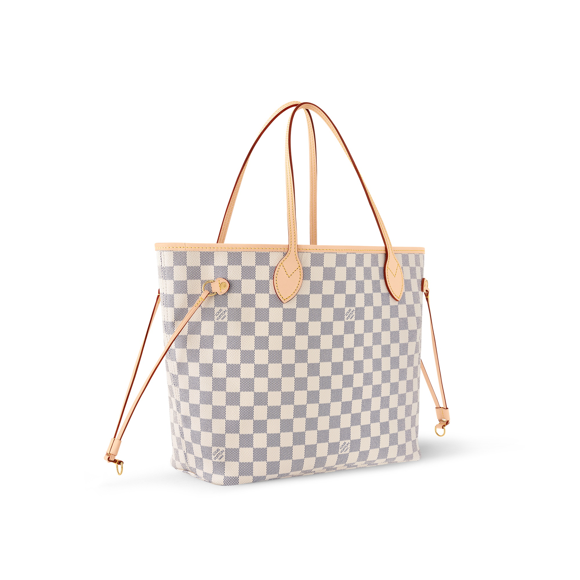 White neverfull pink interior sale